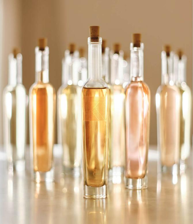 Bottles of base wines